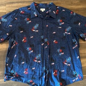 Haggar patriotic button up shirt